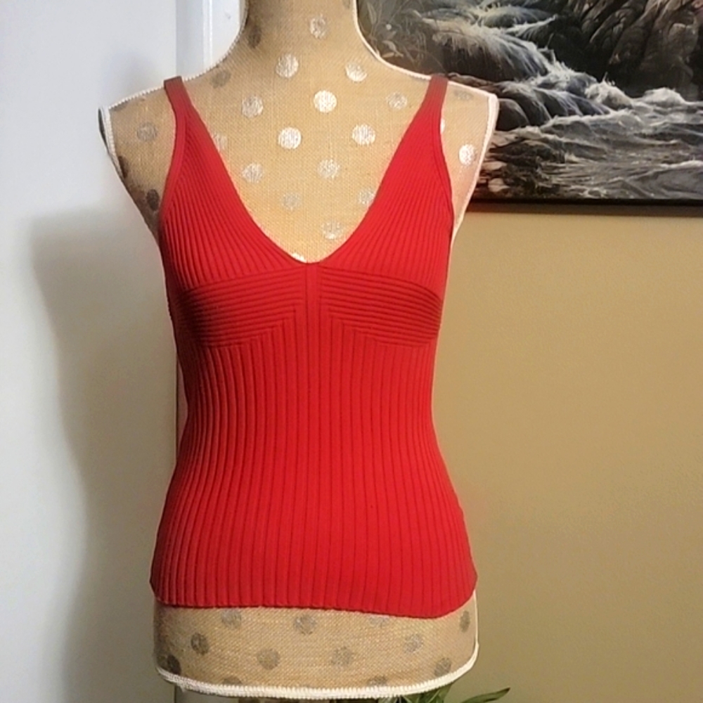 Vintage XOXO Red sweater tank shirt